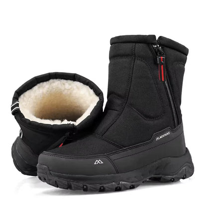 Men'S Winter Waterproof Insulated Shell Warm Inner Comfortable Outdoor Snow Boots